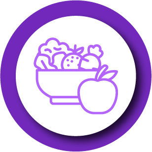 ícone alimentar-se adequadamente